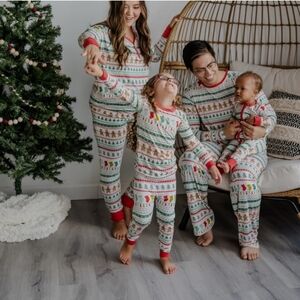 Little Sleepies Men’s Large Fair Isle Christmas Bamboo Pajama Top NWOT